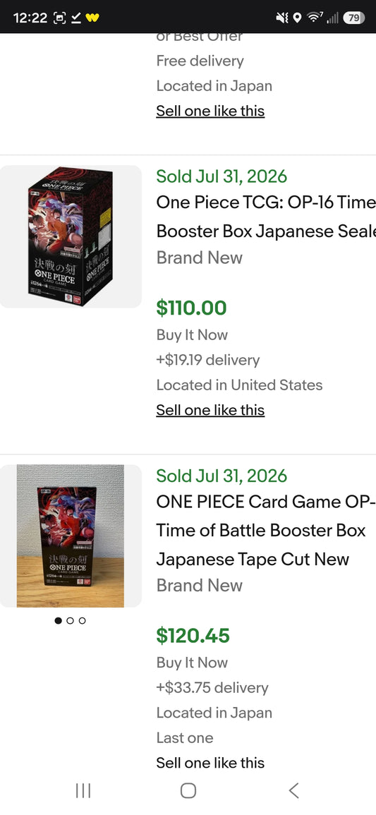 One Piece Op-16 Booster Box (JPN)