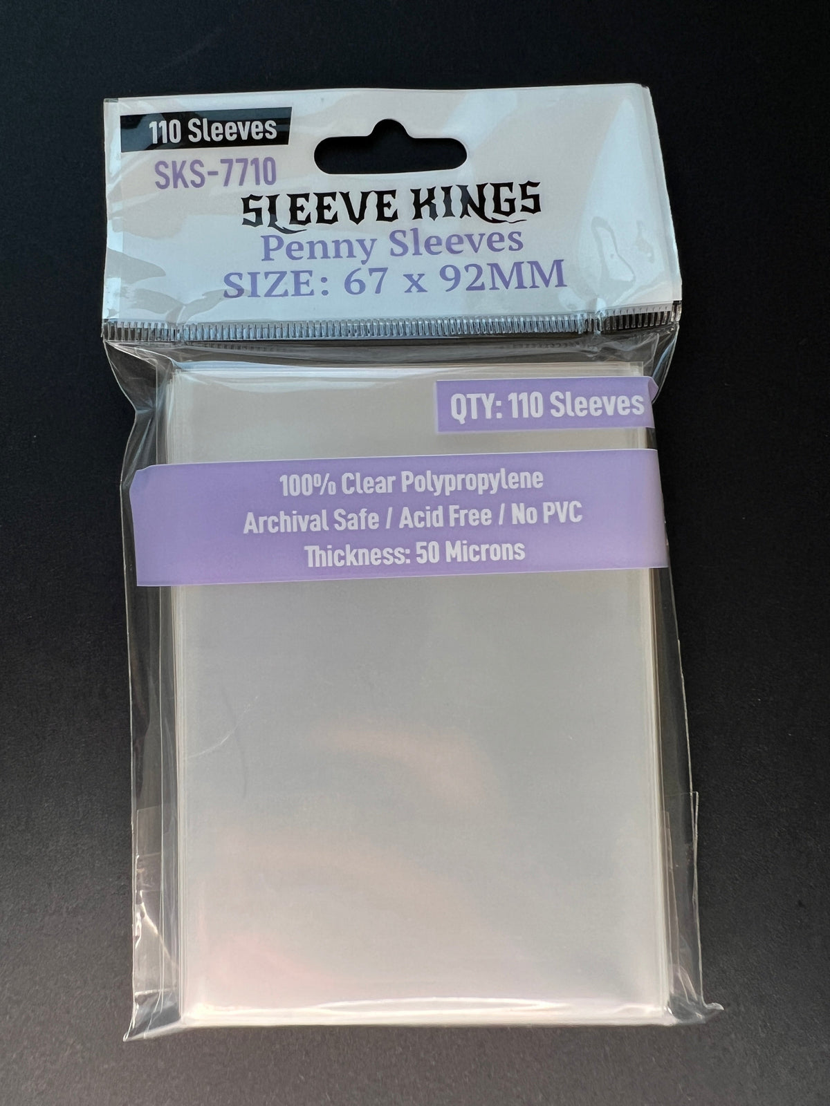 TCG Penny Card Game Card Sleeves (67x92mm) - 110 Pack, 50 Microns, SKS-7710