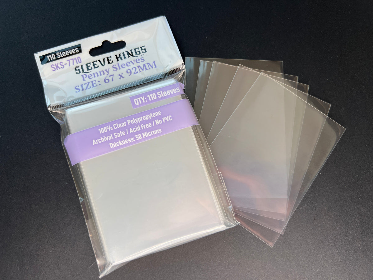 TCG Penny Card Game Card Sleeves (67x92mm) - 110 Pack, 50 Microns, SKS-7710