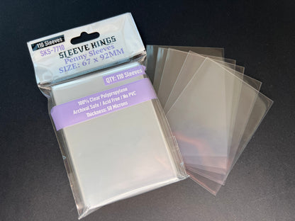 TCG Penny Card Game Card Sleeves (67x92mm) - 110 Pack, 50 Microns, SKS-7710