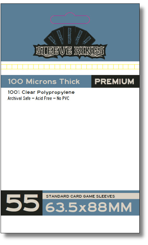 Premium Standard Pokemon Card Sleeves (63.5x88mm) 55 Pack, 100 Micron