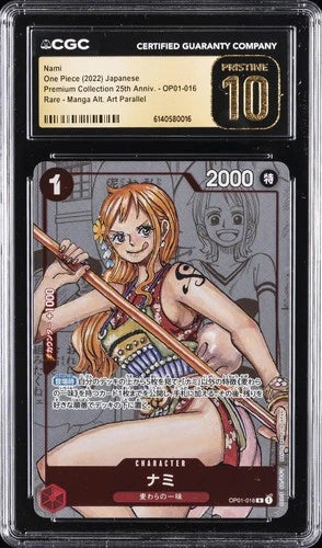 One Piece Nami [25th Anniversary] (JP) OP01-016 CGC Pristine 10
